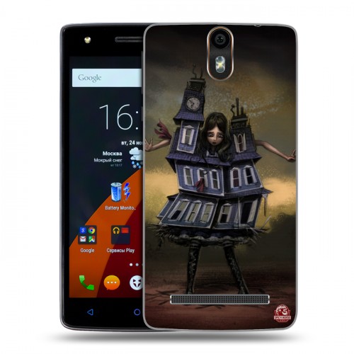 Дизайнерский силиконовый чехол для Wileyfox Storm Alice Madness Returns