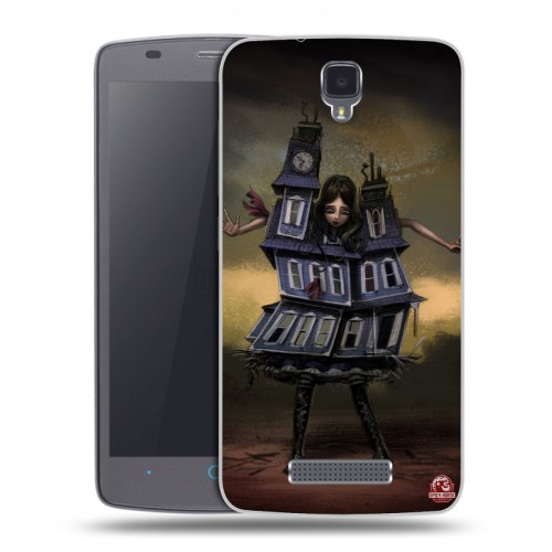 Дизайнерский силиконовый чехол для ZTE Blade L5 Alice Madness Returns