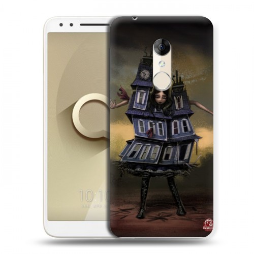 Дизайнерский пластиковый чехол для Alcatel 3 Alice Madness Returns