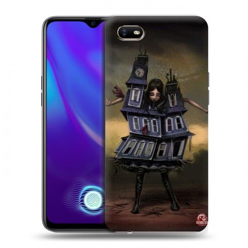 Дизайнерский силиконовый с усиленными углами чехол для OPPO A1k Alice Madness Returns