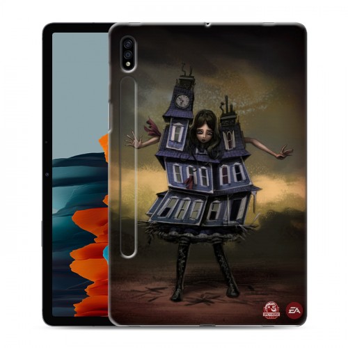 Дизайнерский силиконовый чехол для Samsung Galaxy Tab S7 Alice Madness Returns