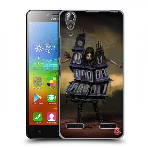 Дизайнерский пластиковый чехол для Lenovo A6000 Alice Madness Returns