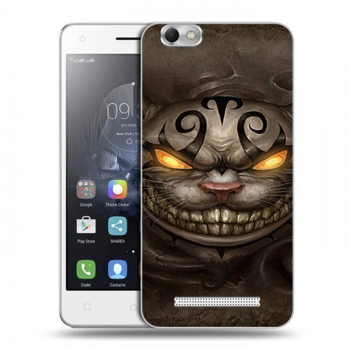 Дизайнерский силиконовый чехол для Lenovo Vibe C Alice Madness Returns