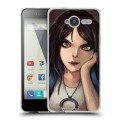 Дизайнерский пластиковый чехол для ZTE Blade L3 Alice Madness Returns