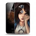 Дизайнерский пластиковый чехол для Huawei G8 Alice Madness Returns