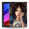 Дизайнерский силиконовый чехол для ASUS ZenPad 10 Alice Madness Returns