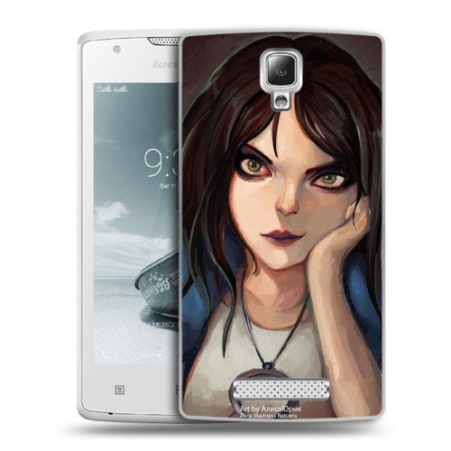 Дизайнерский пластиковый чехол для Lenovo A1000 Alice Madness Returns