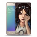 Дизайнерский пластиковый чехол для Samsung Z3 Alice Madness Returns