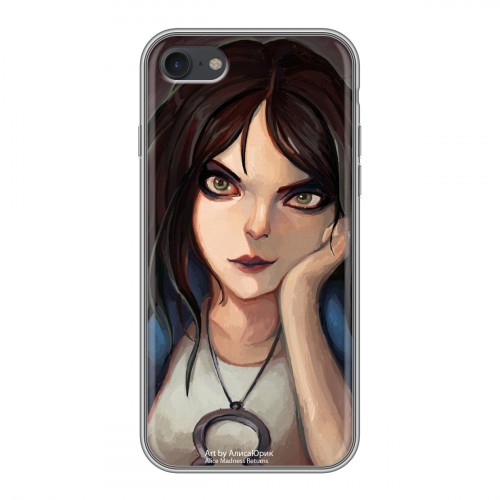 Дизайнерский силиконовый чехол для Iphone 7 Alice Madness Returns