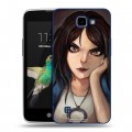 Дизайнерский пластиковый чехол для LG K4 Alice Madness Returns