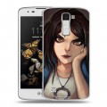 Дизайнерский пластиковый чехол для LG K8 Alice Madness Returns