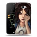 Дизайнерский силиконовый чехол для LG K5 Alice Madness Returns