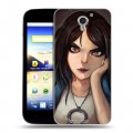 Дизайнерский пластиковый чехол для ZTE Blade A510 Alice Madness Returns