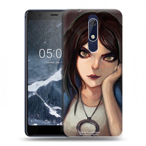 Дизайнерский пластиковый чехол для Nokia 5.1 Alice Madness Returns