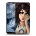 Дизайнерский пластиковый чехол для Nokia 6.1 Plus Alice Madness Returns