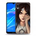 Дизайнерский пластиковый чехол для Huawei Y6 (2019) Alice Madness Returns