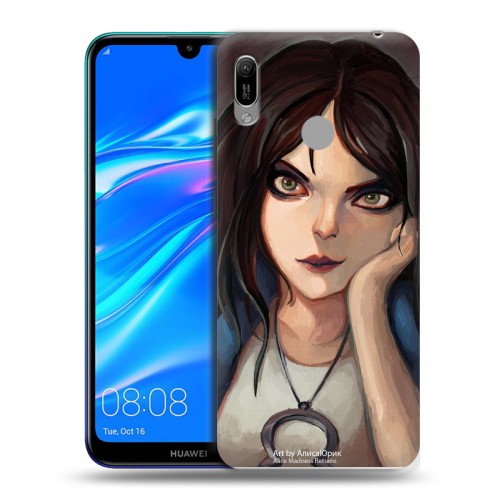 Дизайнерский пластиковый чехол для Huawei Y6 (2019) Alice Madness Returns