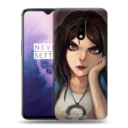 Дизайнерский пластиковый чехол для OnePlus 7 Alice Madness Returns