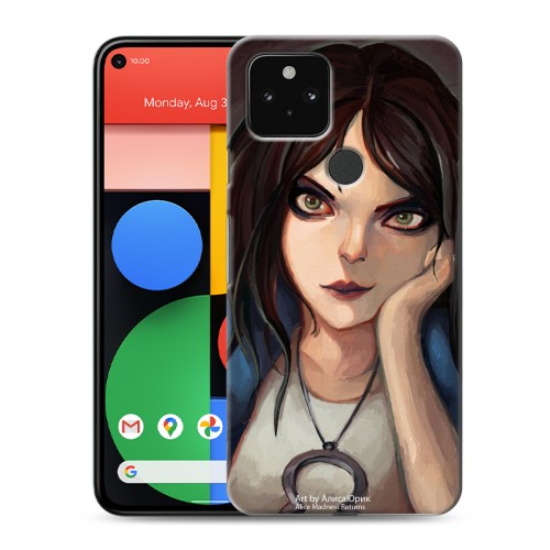 Дизайнерский пластиковый чехол для Google Pixel 5 Alice Madness Returns