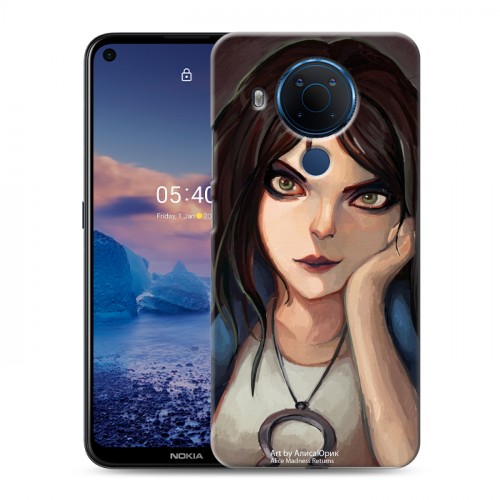 Дизайнерский силиконовый чехол для Nokia 5.4 Alice Madness Returns