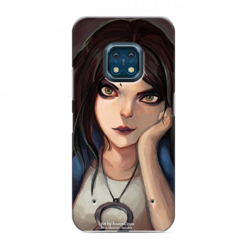 Дизайнерский силиконовый с усиленными углами чехол для Nokia XR20 Alice Madness Returns