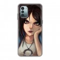 Дизайнерский силиконовый чехол для Nokia G11 Alice Madness Returns