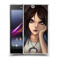 Дизайнерский пластиковый чехол для Sony Xperia Z Ultra  Alice Madness Returns