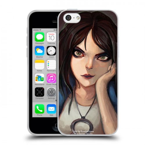 Дизайнерский пластиковый чехол для Iphone 5c Alice Madness Returns