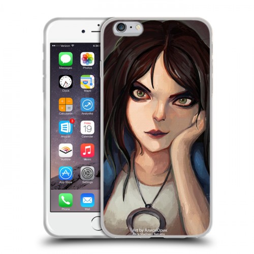 Дизайнерский силиконовый чехол для Iphone 6 Plus/6s Plus Alice Madness Returns