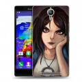 Дизайнерский пластиковый чехол для Lenovo P90 Alice Madness Returns