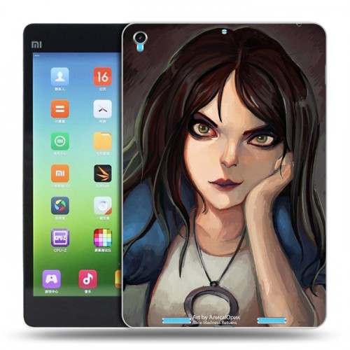 Дизайнерский силиконовый чехол для Xiaomi MiPad Alice Madness Returns