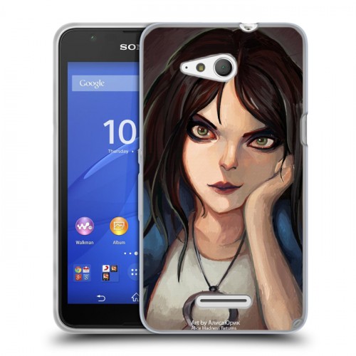 Дизайнерский пластиковый чехол для Sony Xperia E4g Alice Madness Returns