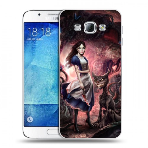 Дизайнерский пластиковый чехол для Samsung Galaxy A8 Alice Madness Returns