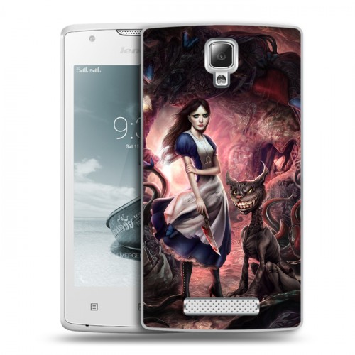 Дизайнерский пластиковый чехол для Lenovo A1000 Alice Madness Returns