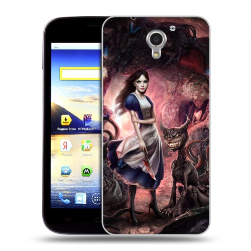 Дизайнерский пластиковый чехол для ZTE Blade A510 Alice Madness Returns