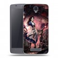 Дизайнерский силиконовый чехол для ZTE Blade L5 Alice Madness Returns