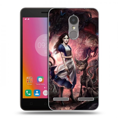 Дизайнерский силиконовый чехол для Lenovo K6 Alice Madness Returns