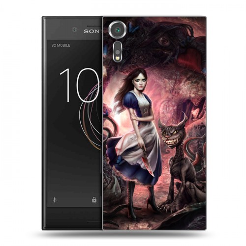 Дизайнерский пластиковый чехол для Sony Xperia XZs Alice Madness Returns