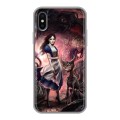 Дизайнерский силиконовый чехол для Iphone x10 Alice Madness Returns