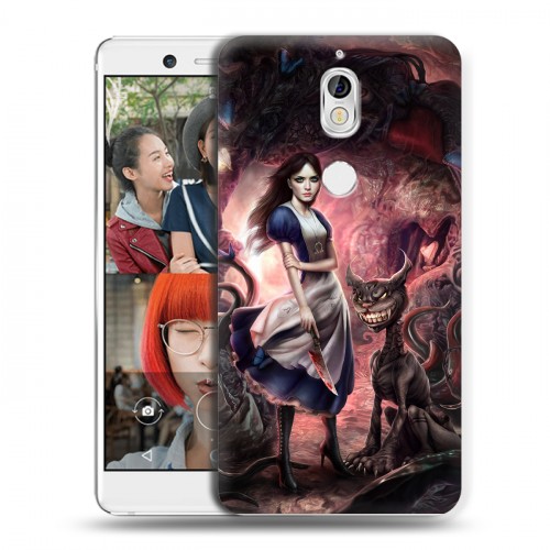 Дизайнерский пластиковый чехол для Nokia 7 Alice Madness Returns