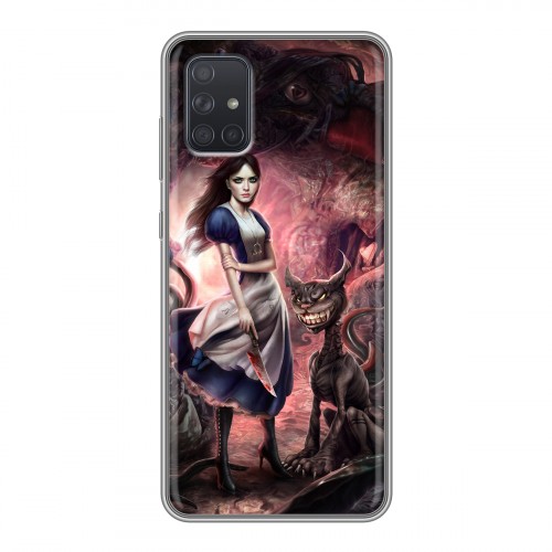 Дизайнерский силиконовый чехол для Samsung Galaxy A71 Alice Madness Returns