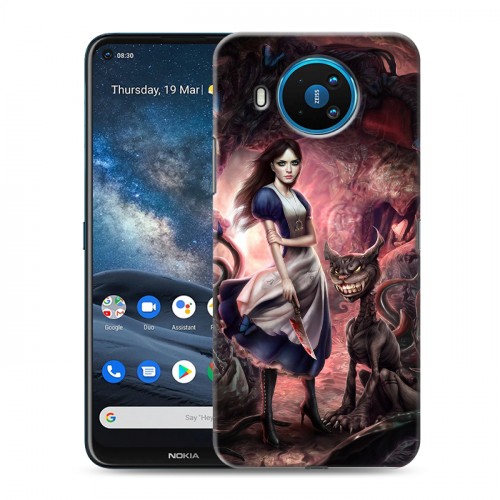 Дизайнерский силиконовый чехол для Nokia 8.3 Alice Madness Returns