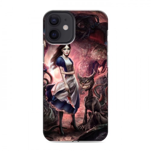 Дизайнерский силиконовый с усиленными углами чехол для Iphone 12 Mini Alice Madness Returns