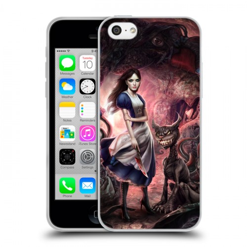 Дизайнерский пластиковый чехол для Iphone 5c Alice Madness Returns