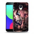 Дизайнерский пластиковый чехол для Meizu MX4 Alice Madness Returns