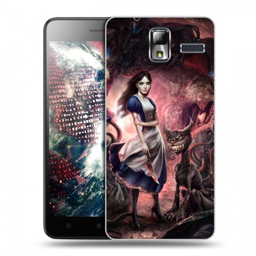 Дизайнерский силиконовый чехол для Lenovo S580 Ideaphone Alice Madness Returns