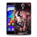 Дизайнерский пластиковый чехол для Lenovo P90 Alice Madness Returns