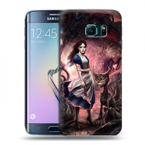 Дизайнерский пластиковый чехол для Samsung Galaxy S6 Edge Alice Madness Returns