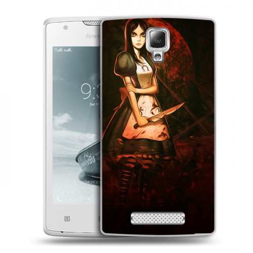 Дизайнерский пластиковый чехол для Lenovo A1000 Alice Madness Returns