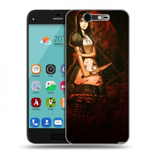 Дизайнерский силиконовый чехол для ZTE Blade S7 Alice Madness Returns